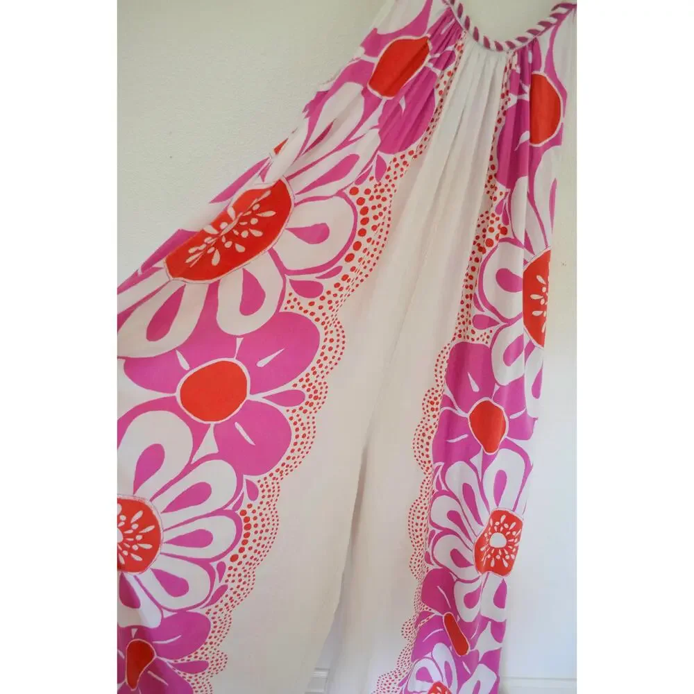 FARM Rio Maia Printed Linen blend Jumpsuit Size Large - Picture 5 of 8